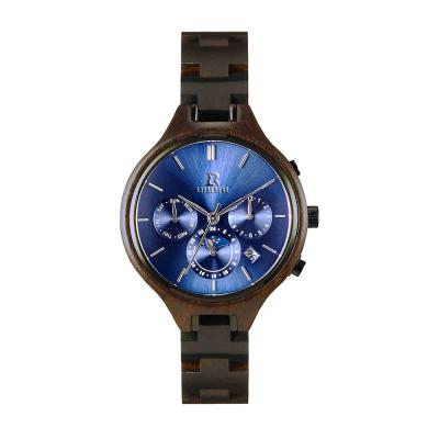 China Luxury ROYAL Automatic Mechanical Wooden Lady's BEAR Date OEM BEAR Skeleton Wooden Watches Brand For Women Manufacturers for sale