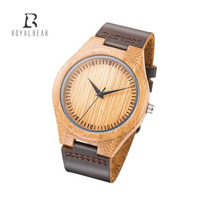 China Non-Specific Hot Selling Bamboo Leather Strap Watch Customized Logo For Men And Women From China Manufacturer for sale