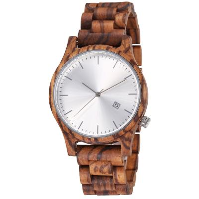 China Non-specific drop shipping RTS multifunction movt MOQ 1pcs 30 meters waterproof men wood watch for sale