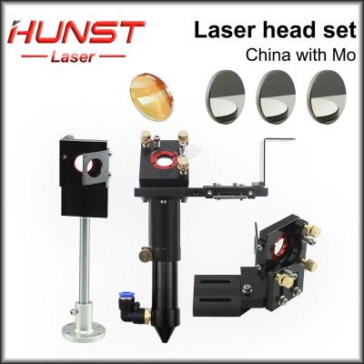 China Laser Cutting Engraving Machine Hunst CO2 C Series Laser Head Set With Mirror D20mm FL50.8 And 63.5 And 101.6 25mm Lens For Laser Engraving Cutting Machine for sale