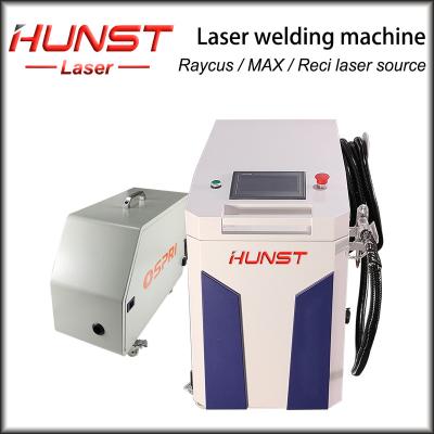 China Stainless/Mild Steel/Aluminum/Copper Metal Materials Metal Handheld Hunst Laser Welders Raycus/Max 1000W 1500W 2000W 220V 50Hz Laser Welding Machine With Automatic Driver Water Cooler -wire for sale