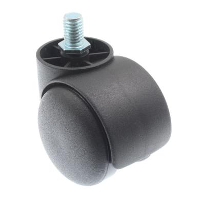 China Large Coating Swivel Caster Wheel Screw Wheel Computer Furniture Modern Universal Chair Plastic Parts Caster Wheels for sale