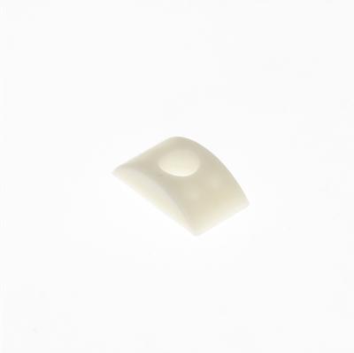 China m6m8m10 Plastic Furniture Connector Insert Hardware Half Moon Shape Round Nut Gasket Half Round Nuts for sale