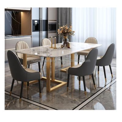 China China Wholesale Luxury Royal Dining Table Unveiled Modern Marble Dining Table 6 Seater for sale