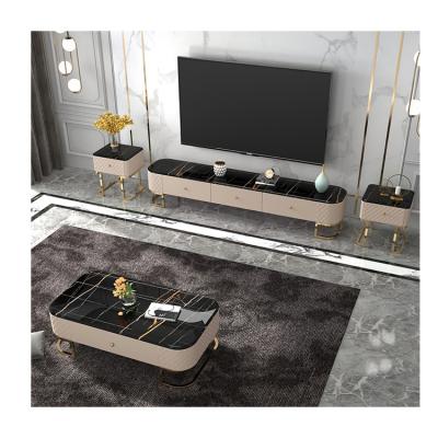 China 2021 New Design Universal Home Furniture Square Modern Marble Corner Table Fixed With Gold Chrome Stainless Steel Base for sale