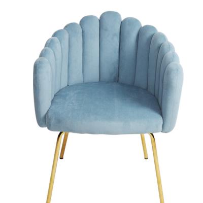 China Modern Design Adjustable Home Furniture Sky Blue (Height) Polyester Fabric Comfortable Living Room Chair for sale