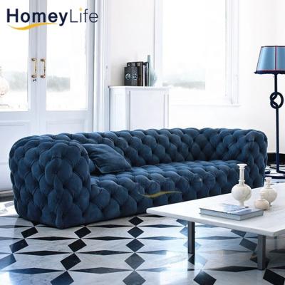 China Convertible Lounge Sofa 2-3 Seater Living Room Hotel Single Luxury Velvet Upholstery Single Lounge Sofas for sale