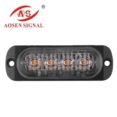 China Police CH-100-4 waterproof/windproof/dustproof 4 led grill strobe warning light strobe lights for vehicles for sale