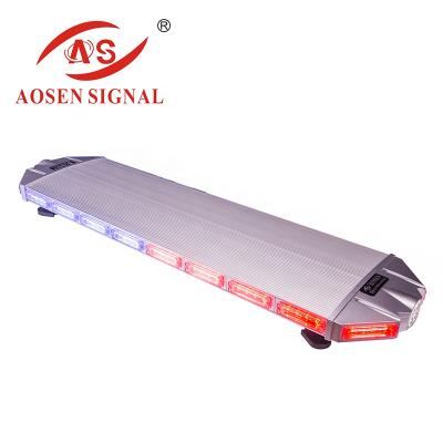 China PC + Aluminum Alloy Blue Red Emergency 396W Car Led Strobe Led Bar Warning Light for sale