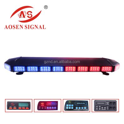 China PC + aluminum alloy hothot hothothot! ! Red Blue Led Police Signal Warning Light Bar / LED Strobe Light Bar for sale