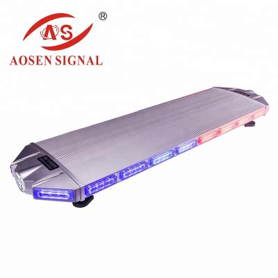 China Multi Color Super Slim Waterproof / Windproof / Dustproof Car Roof Police Led Light Bar for sale