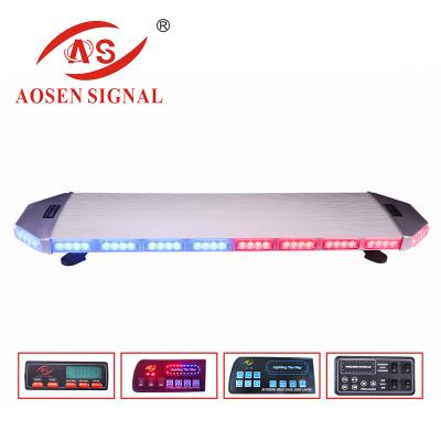 China TBD-6E915 Emark CEE E4 R65 approved flat white/black with PC and aluminum material led warning lightbar emergency 120*30.5*11.5cm for sale