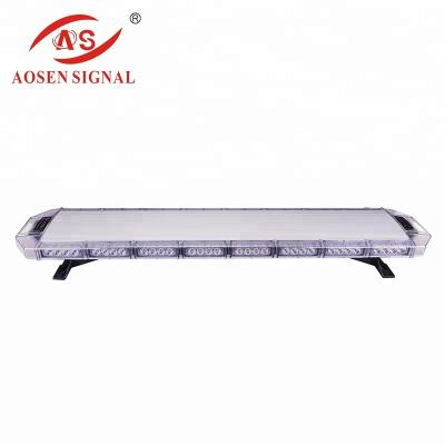 China led light bar waterproof/windproof/roof dustproof/dual side car strobe lightbar/flashing led warning light 12v for sale