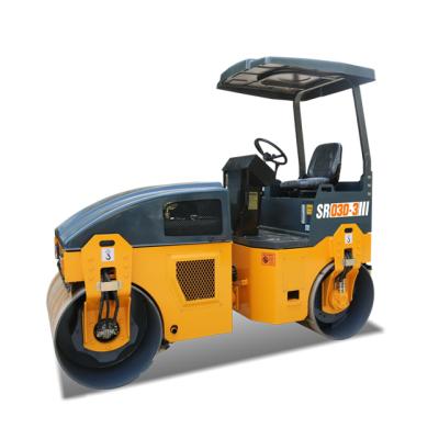 China Shantui 3 Ton Full Hydraulic Double Drum Double Drive Vibration Road Roller Machinery Repair Shops Double SR03D-3 for sale