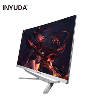 China USB Port OEM Curved Screen Monoblock 24 Inch 27 Inch 8GB 16GB 1TB HDD Cheap Desktop All-in-One PC Price SSD HDD AIO for sale