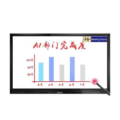 China Factory Wholesale Aluminum Alloy Frame 65 Inch Touch Screen Panel Smart Whiteboard Digital Interactive Whiteboard For School for sale