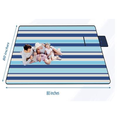 China Beach Blanket Crawling Mat Family Foldable Outdoor Portable Waterproof Baby Picnic Sand Proof Blanket for sale