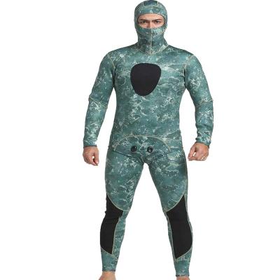 China 3mm Neoprene Stretch Waterproof Anti-UV Fullsuit Super Camouflage For Wetsuit Snorkeling Freediving Swimming Spearfishing for sale