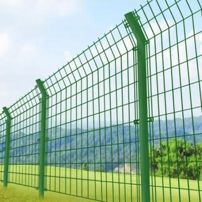 China Easily Assembled Welded Mesh Chain Link Fence Isolation Frame Steel Wire Guardrail Isolation Bilateral Frame For Garden Road Protection for sale