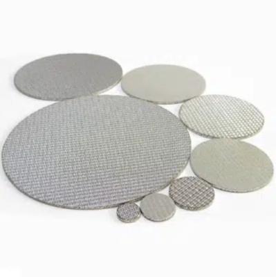 China New Water Filtration Stainless Steel Mesh Filter Wear Resistant Multilayer Sintered Disc For Water Treatment for sale