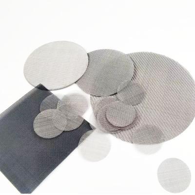 China Hotels Production Metal Filter Stainless Steel Single Layer Multilayer Micro Filter Disc for sale