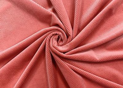 China Kordsamt-Gewebe-Kissen 100% des Polyester-180GSM, die rote Lachsfarbe machen zu verkaufen