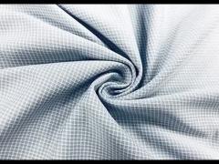 130GSM 100% Polyester Shirt Fabric With Stretch Workers Light Blue Color