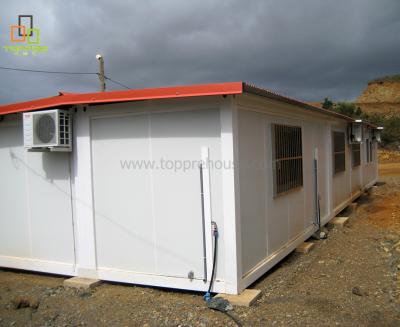 China Modern Build An Economical Container House For Prefab Movable Sandwich Panel Office Homes Folding Cabin for sale