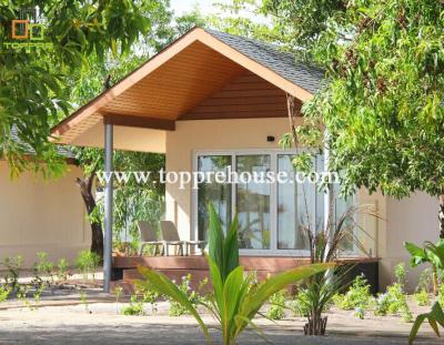 China Low Price 2 Floor Modern Steel Frame Modular Homes South Africa Lightweight Living Holiday Home Prefab Luxury Prefab Villa For Sale for sale