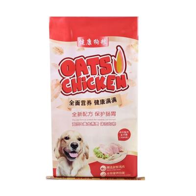 China Good quality pet food bag moisture proof bopp film laminated pp woven bags for sale