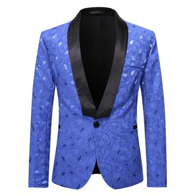 China Anti-wrinkle Fashion European and American men's suit banquet wedding best man groom three piece high-end dark suit Business suit for sale