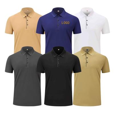 China Breathable Wholesale Plus Size Polo Shirts Oversized For Men Custom Text Cotton Custom Short Sleeves Golf Shirt for sale