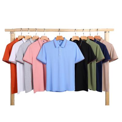 China High Quality Anti-wrinkle Men's Casual Polo Shirts Short Sleeve Stylish Performance Designed Collared Golf Polo Shirts for sale