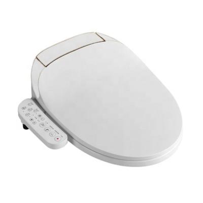 China Electronic Bidets NZMAN Bidet Electric Toilet Seat With Control Panel , Smart Heated Oval Toilet Seat With Warm Air And Temperature Dryer for sale