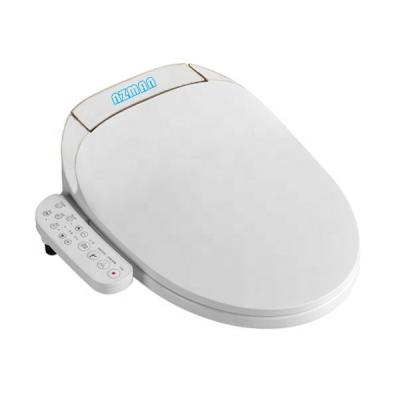 China NZMAN Bidets Electronic Intelligent Advanced Bidet Toilet Seat, Electronic Heated Toilet Seat, Oval White Smart Toilet Seat for sale