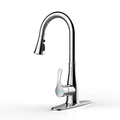 China Sense Faucets IEBS Shaft Motionsense Sensor Touchless Kitchen Faucet, One-Handle High Arc Pulldown Kitchen Faucet With Sprayer Head for sale