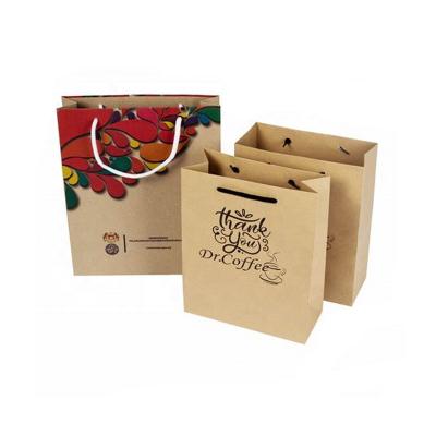 China Recyclable Glossy Kraft Paper Bag , Lamination Shopping Bag , Kraft Paper Shopping Bag for sale