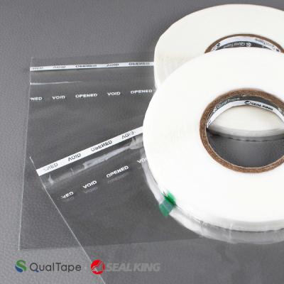 China Tamper Proof Transfer Security Seal Strips ANTISTATIC For Duty Free Shopping Plastic Bags for sale