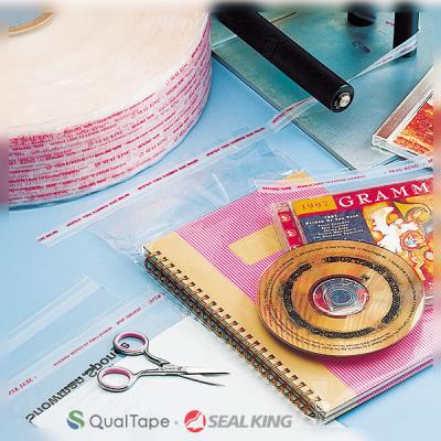 China Machine Adhesivo Heat Resistant Side Sealing Tape For Cloth Shoes Packaging Bag for sale