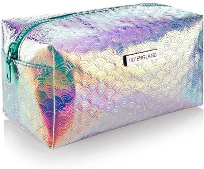 China New Multifunctional Holographic Makeup Bag - Small Organizer, Toiletry Bag or Cosmetic Pencil Case - Travel Make Up Wash Bag for Women for sale