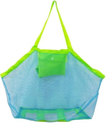 China New Multi-Function Summer Beach Toys Bag Large Mesh Child Toys Storage Durable Drawstring Kids Beach Backpack & Pool Beach Swim Bag for sale