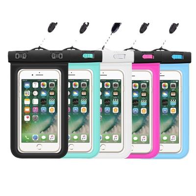 China Wholesale Waterproof Touch Screen Outdoor Mobile Phone PVC 0.3mm Waterproof Bag for sale