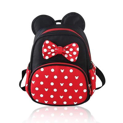 China Anti-theft Cute Little Girls Backpack Waterproof Small Kids Backpack Mini Mouse Backpack Toddler Travel Bag Baby Daypack for sale