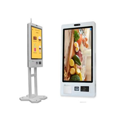 China 27 inch Self Service Kiosk Interactive Touch Checkout Restaurant Self Payment Touch Machine Floor Standing zu verkaufen