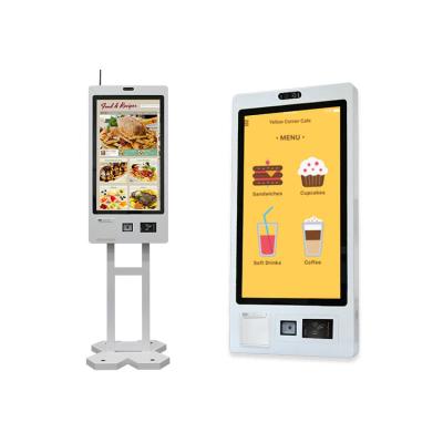 China Touch Screen Self Ordering Payment Window Terminal Restaurant Self Checkout Kiosk Machines zu verkaufen