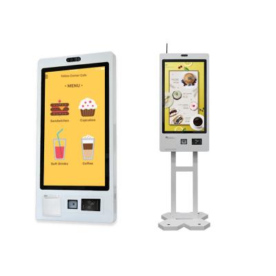 China Kfc Mcdonalds 27 Touch Screen Fast Food Self Service Ordering Kiosk Self Checkout Kiosk With Software Ordering zu verkaufen