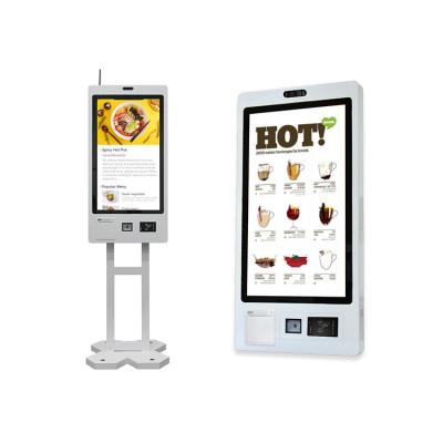 Cina 32 Touch Screen Fast Food Self Service Ordering Kiosk Self Checkout Kiosk With Software Ordering in vendita