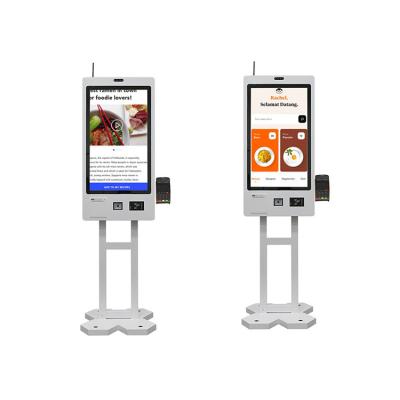 China Scan Code Touch Screen Computer Kiosk Machine Restaurant Staande Touch Screen Kiosk Te koop