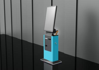 中国 Crtly 32 In Vertical Touch Screen Qr Scanner Self Service Cash Payment Kiosk Hotel Check In Kiosk 販売のため