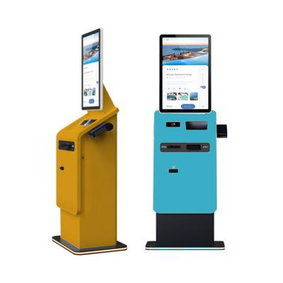 中国 Self Check-in Kiosk for Airline Ticket Payment Passport Check and Hotel Card Dispensing 販売のため